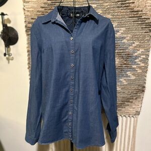 7th Avenue Blue Button-Up Shirt